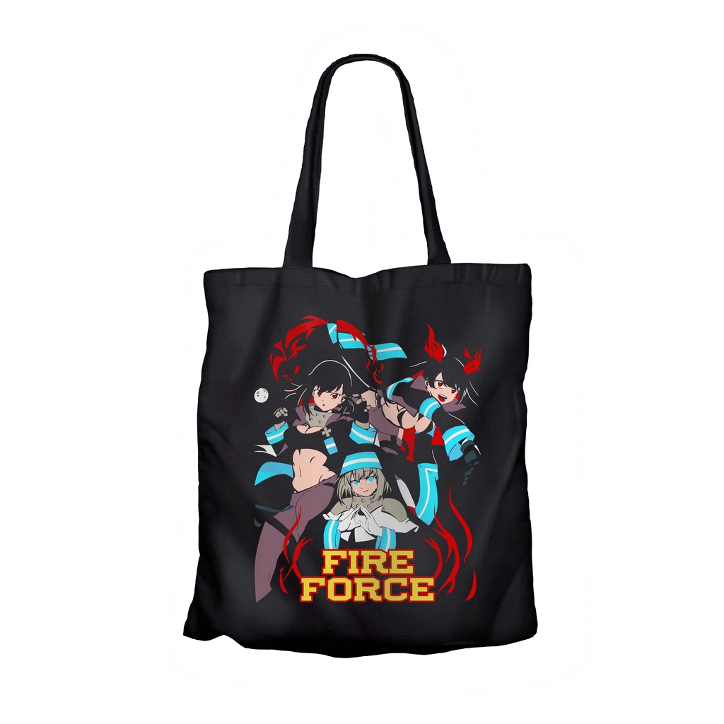 Tote bag infinite anime FIRE FORCE GIRLS - FIRE FORCE material canvas