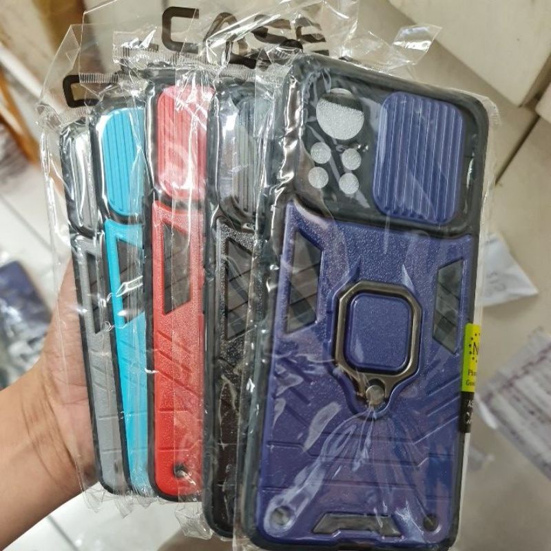 INFINIX HOT 11 HOT 11S NFC CASE HARDCASE RING SLIDE TRANSFORMER CASING SLIDING HARD SHOCKPROOF COVER PELINDUNG KAMERA