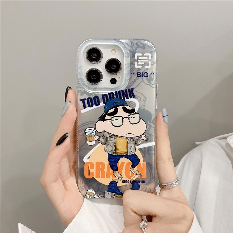 Crayon Shin-chan Phone case Kompatibel Untuk iphone 14promax Pro 13promax 12promax 11casing Penutup Belakang shockproof