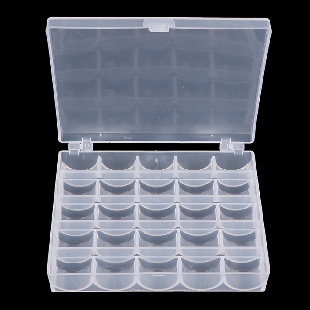 [Birth] 25/36 Spools Bobbins Mesin Jahit Kosong Bobbin Case Organizer Kotak Penyimpanan [ID]