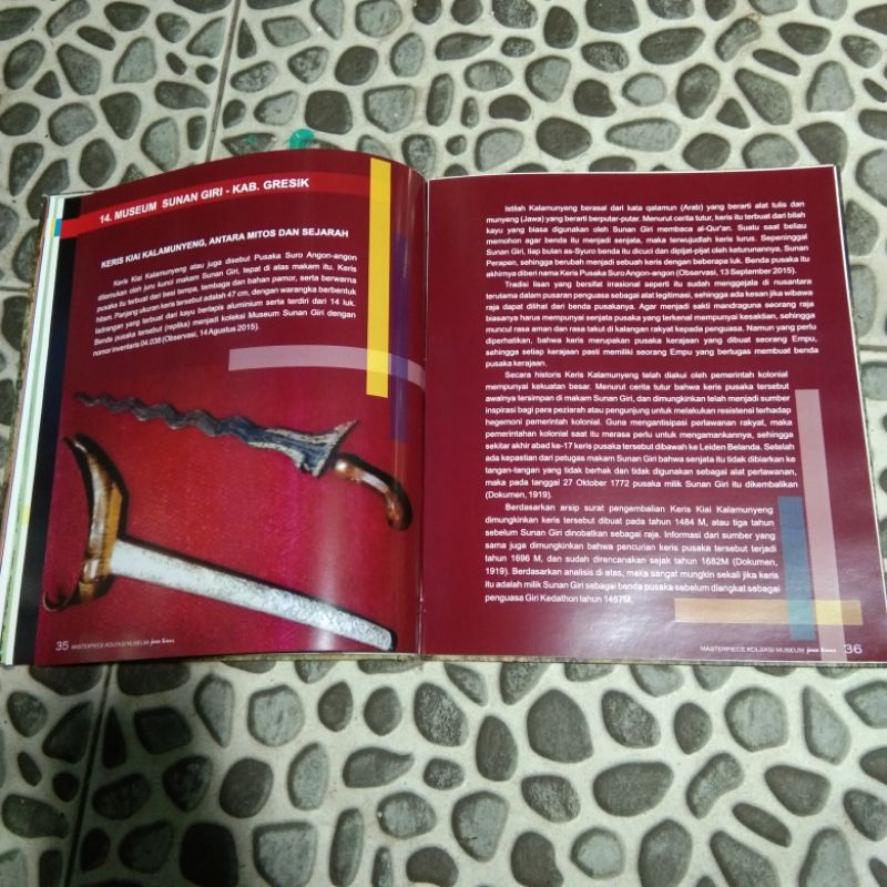 Buku Sejarah Peninggalan Masterpiece Koleksi Museum Jawa Timur