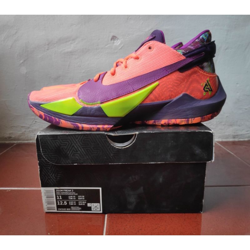 Sepatu Basket Nike Zoom Freak 2 Bright mango Original
