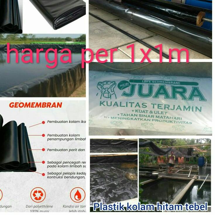 [KODE 77]  Terpal Kolam Plastik Geomembran Tebal Meteran Terpal Plastik kolam ikan meteran