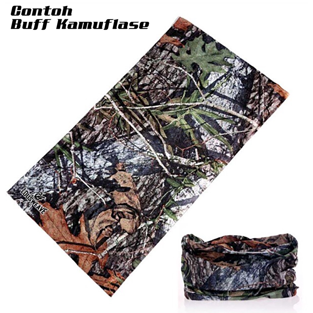 Masker Motor Model Camo Kamuflase Pria Wanita Anti Debu Elastis dan Tanpa Jahitan Samping