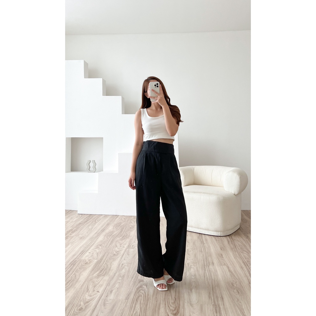 POTTIE - Mia Cullotes Pants - Long Culottes High Waist