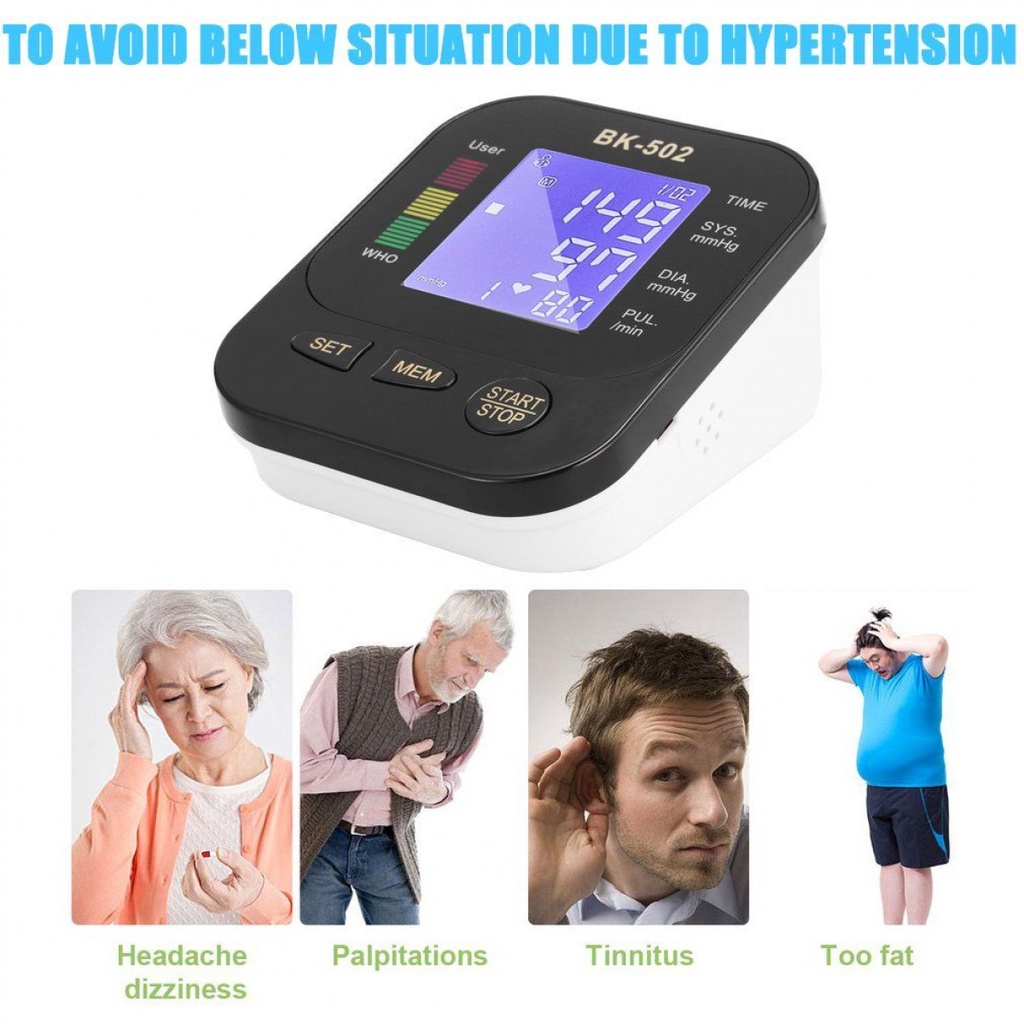 Alat Pengukur Tekanan Darah Tensimeter Elektrik Diagnosa Hipertensi