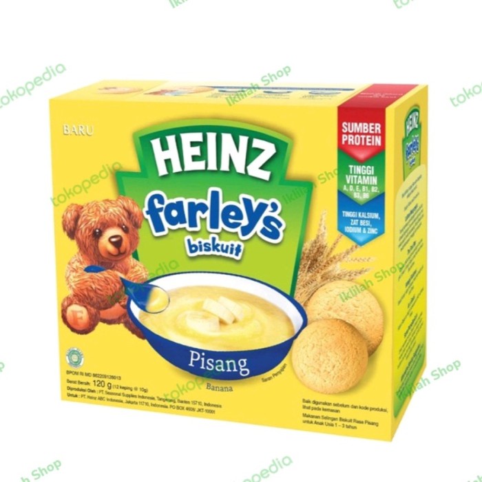 

HEINZ FARLEY'S BABY BISCUITBANANA12+10GR