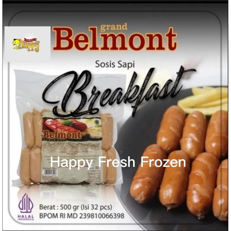 

Sosis Sapi Belmont Breakfast Coktail Beku Frozen 500 gram