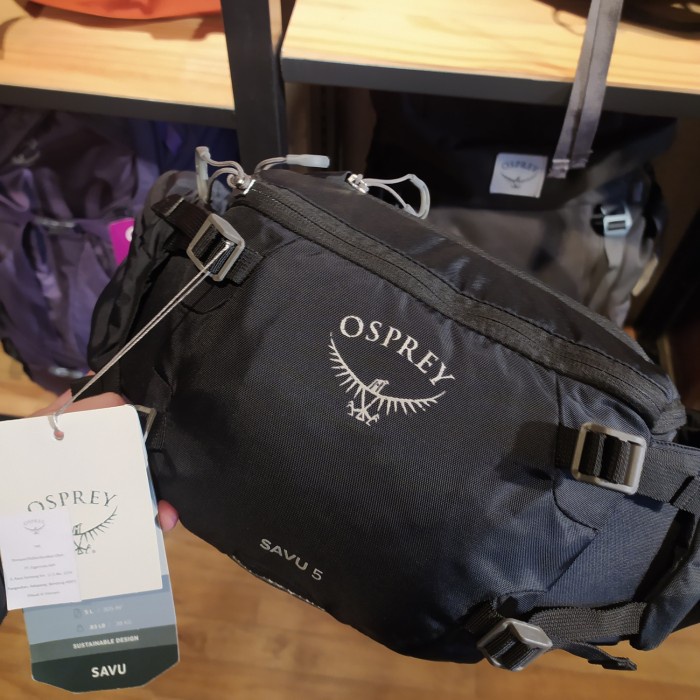 WAJIB cek dl OSPREY SAVU 5 S21 LUMBAR BAG tas pinggang waistbag waist - Hitam GARANSI SEUMURHIDUP