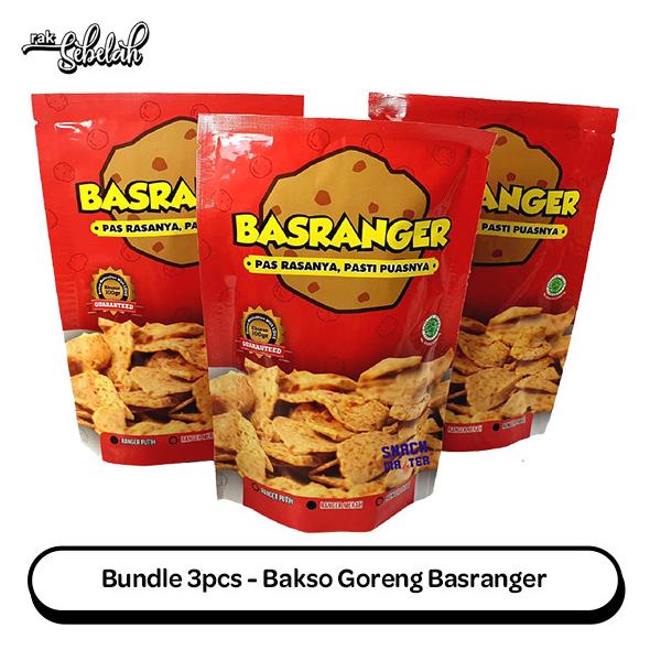 

Bundle 3pcs - Basranger Bakso Goreng Basreng Original Extra Pedas