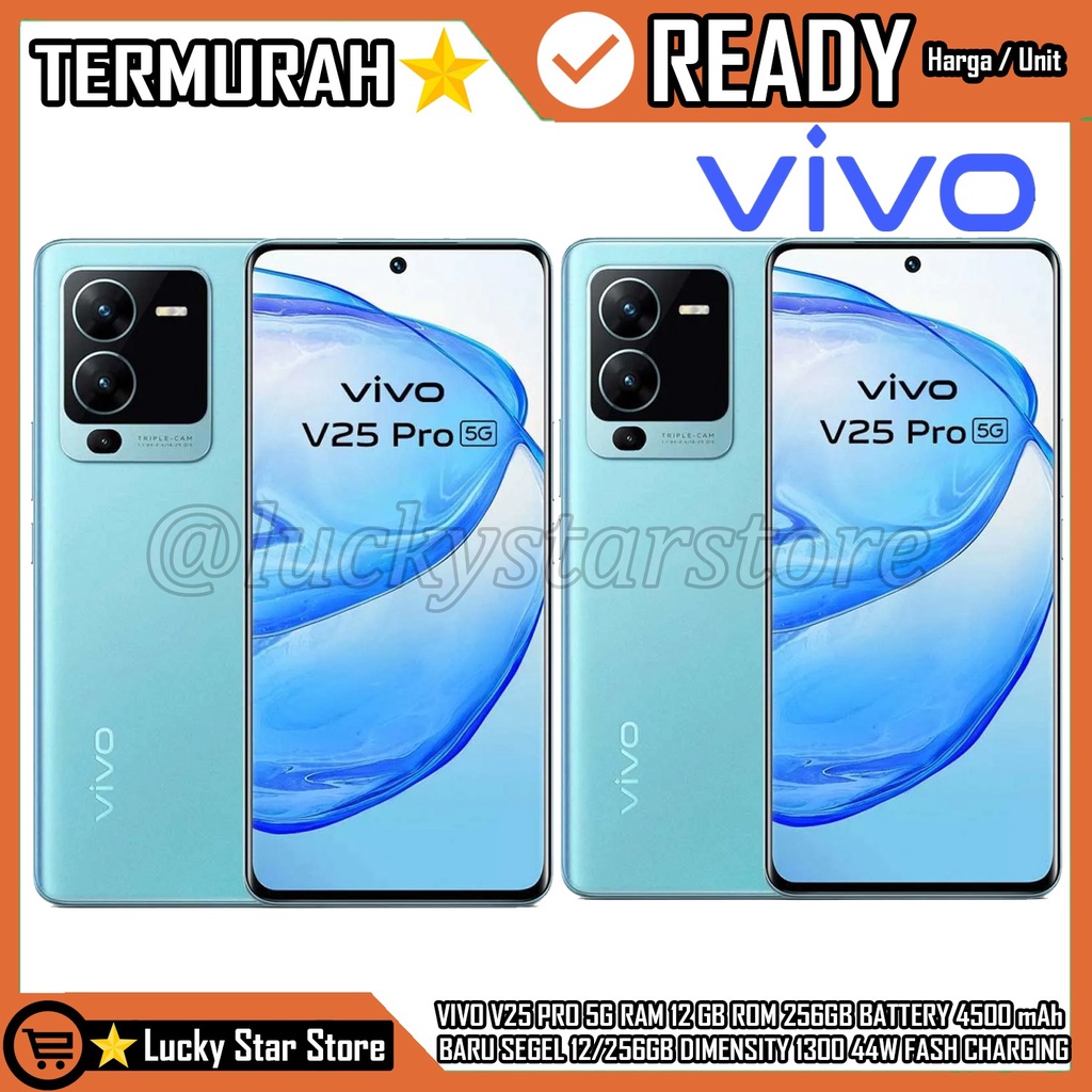 VIVO V25 PRO 5G RAM 12 GB ROM 256GB BATTERY 4500 mAh BARU DIMENSITY 1300 44W FASH CHARGING HANDPHONE