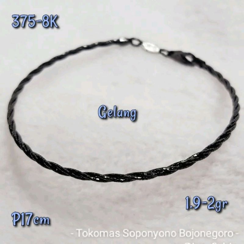 GELANG CHOCKER HITAM KADAR 375-8K