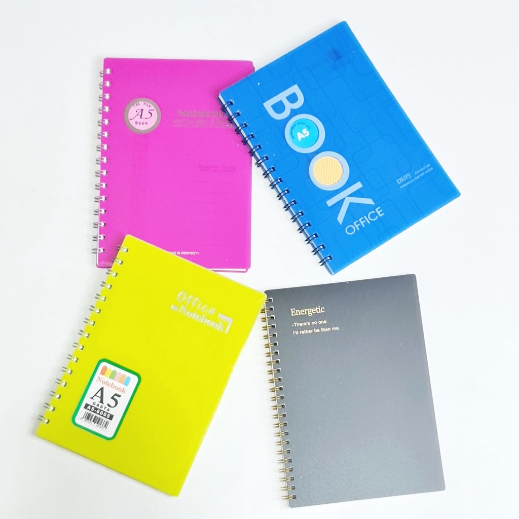 

MJ Buku Tulis Spiral GASTA Biasa Cover PP A5-60/Notebook/Buku Catatan