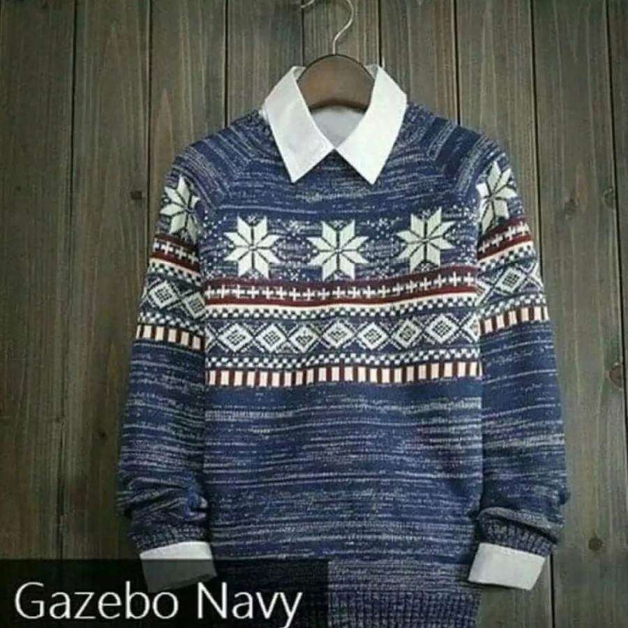 MyAgen - SWEATER RAJUT GAZEBO TRIBAL MOTIF KEREN UNTUK PRIA DAN WANITA