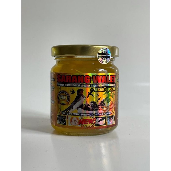 Vitamin SARANG WALET+GINSENG 150cc Untuk Burung Murai Batu Lovebird Kenari Cucak Hijau