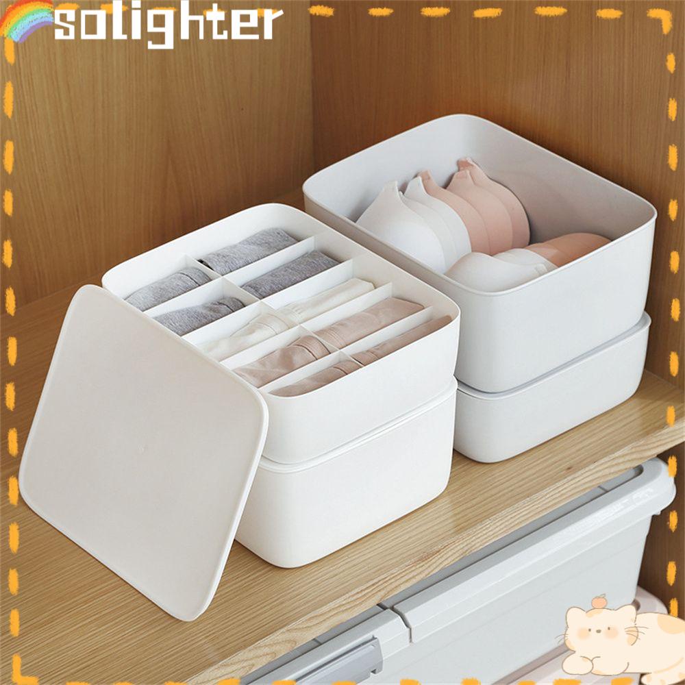 Solighter Underwear Storage Box Baju Lemari Organizer Laci Bra Organizer Pakaian Dalam