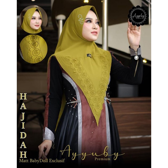 KHIMAR HAJIDAH BAHAN CERUTY BABYDOLL ORI AYYUBY