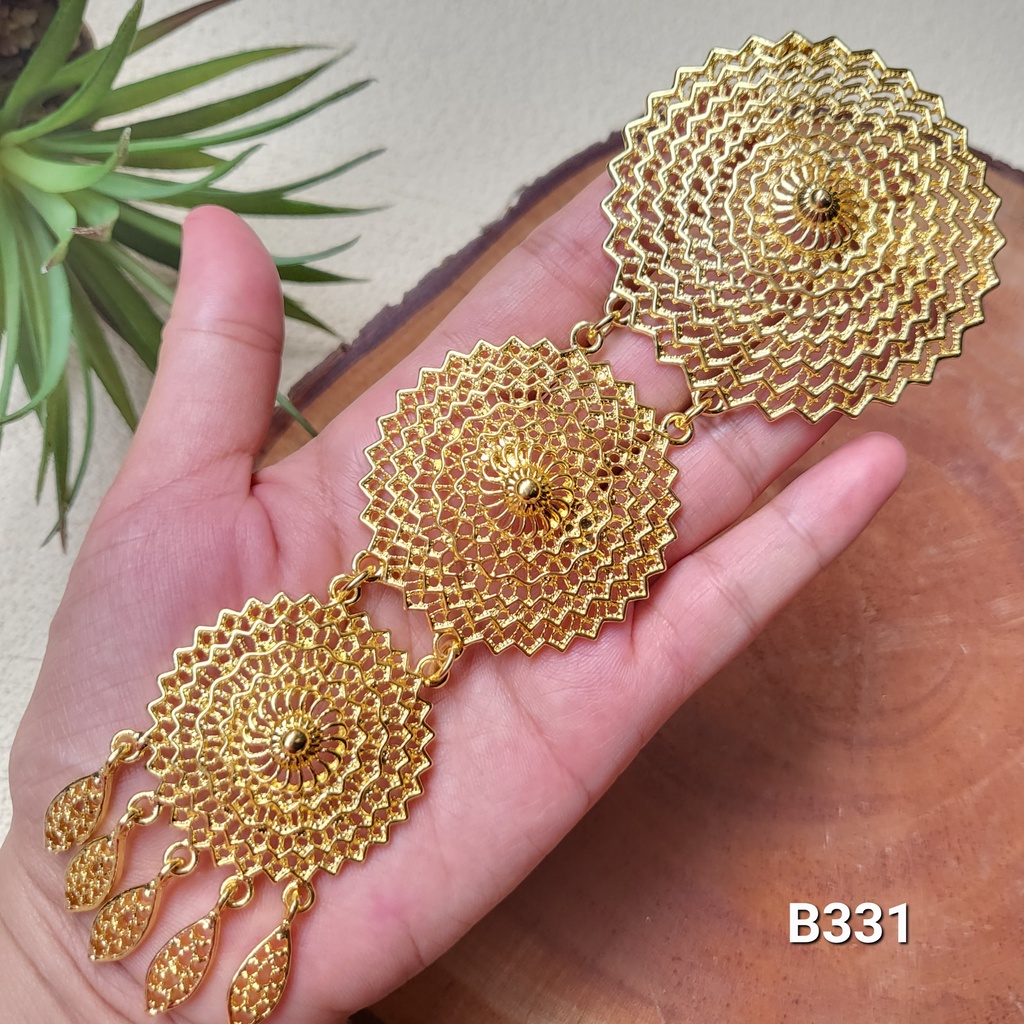 Bros Kebaya Susun Perak Bakar, Bros Kebaya Susun Tiga B331