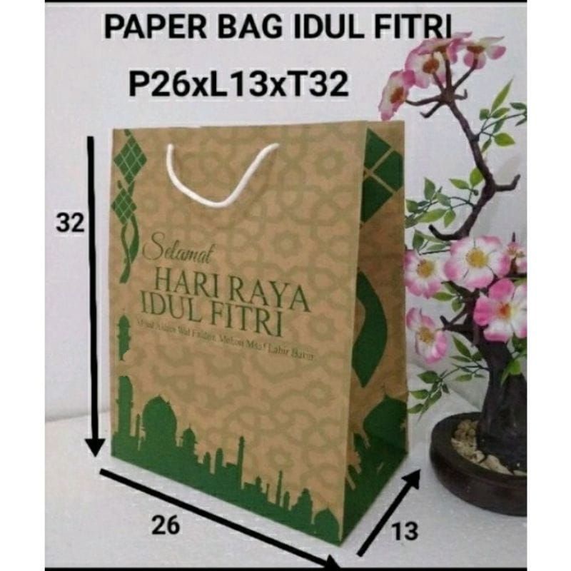 paperbag tas kertas LEBARAN IDUL FITRI/TAS PARCEL