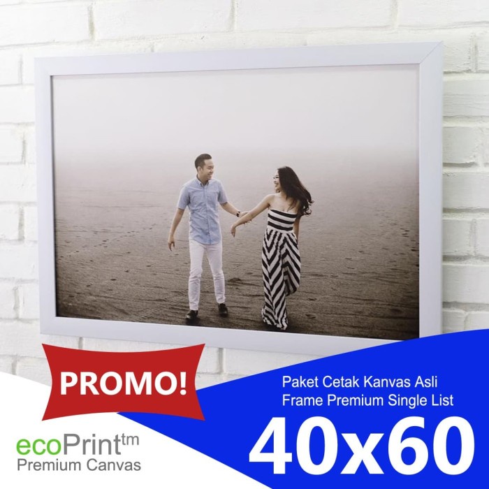 Frm Paket Cetak Foto Kanvas Dan Bingkai Frame Ukuran 40X60 A2 20R Ssl