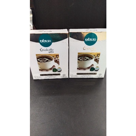 

excelso 100% kopi murni yang di kemas dalam bentuk kapsul. variant robusta gold