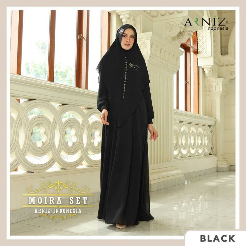 Moira set khusus hitam & putih by Arniz collection
