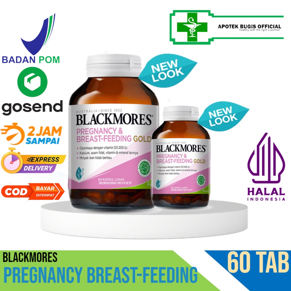 Blackmores Pregnancy &amp; Breast Feeding Gold 60 Kapsul