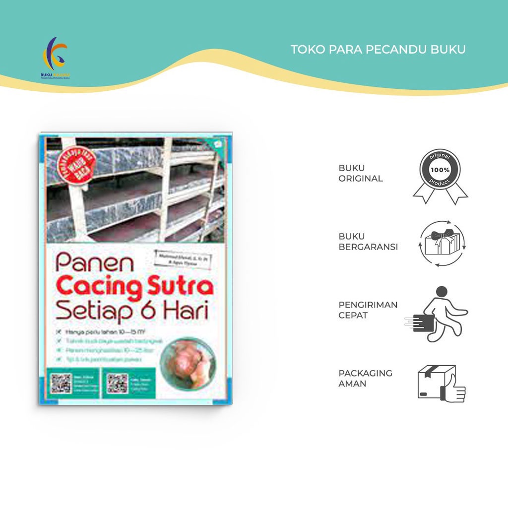 Buku Peternakan - Panen Cacing Sutra Setiap 6 Hari - Mahmud Efendi - AgroMedia Pustaka - Bukukaluku