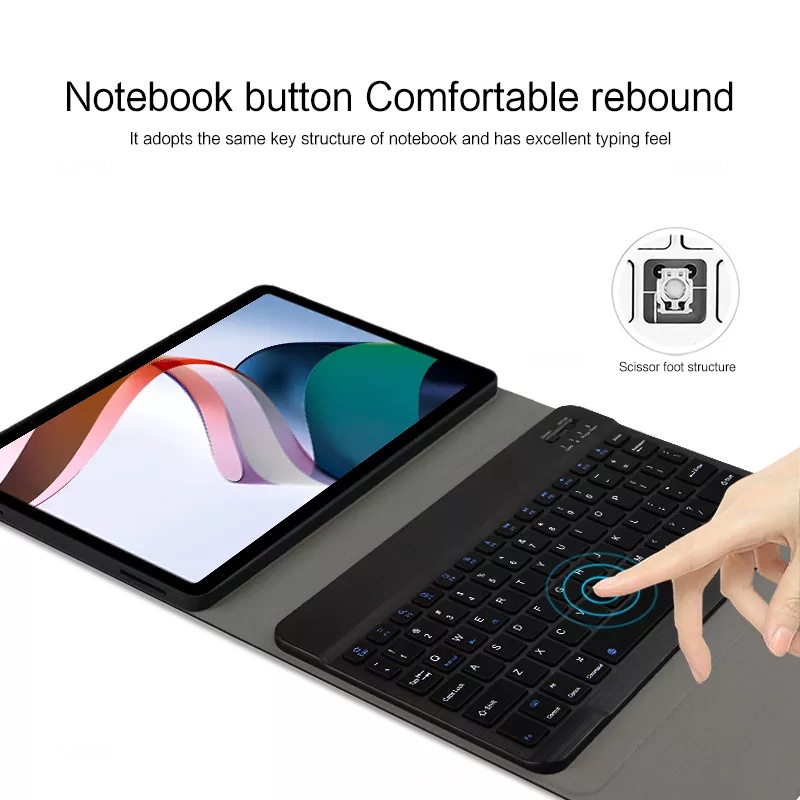 Flip Cover Bluetooth Keyboard Magnetic xiaomi redmi pad case Casing