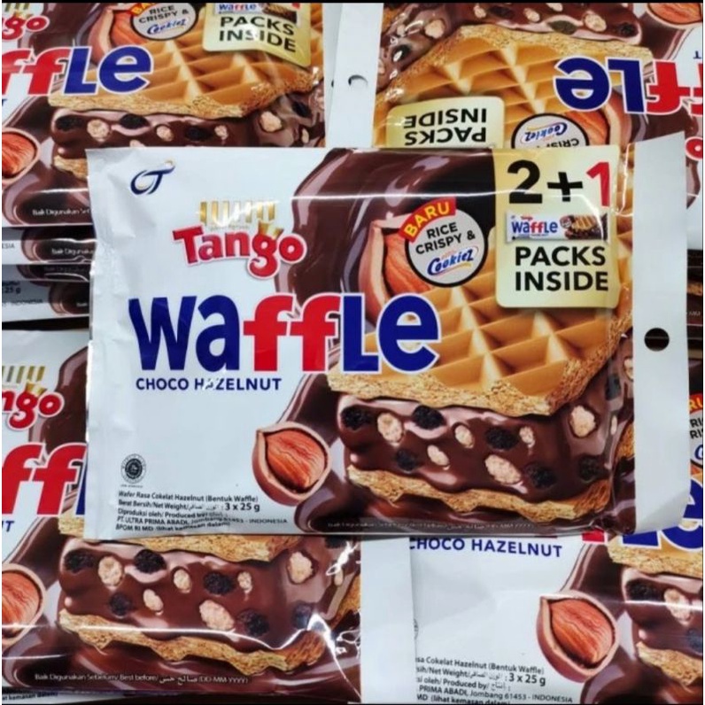 

Tango Waffle Choco Hazelnut 2+1 Packs Inside 75 Gram