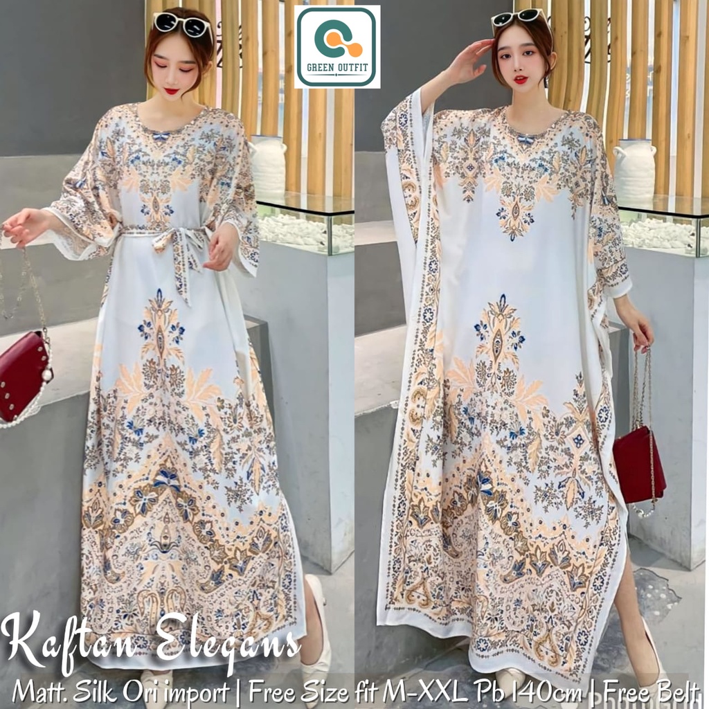 elegans kaftan abaya pakaian baju gamis dress dres syari gaun maxy maxi motif super jumbo allsize bi