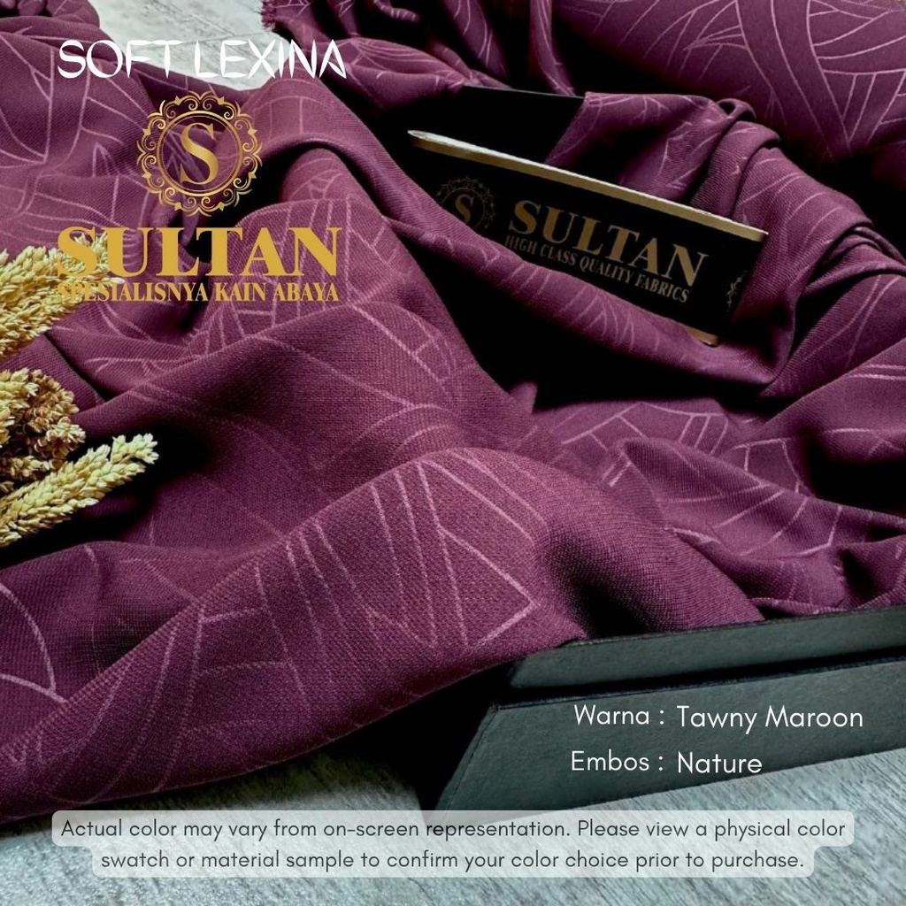 50CM EMBOS NATURE SOFT LEXINA TAWNY KAIN ABAYA SULTAN (MEREK LAMA: SOFT LEXUS)