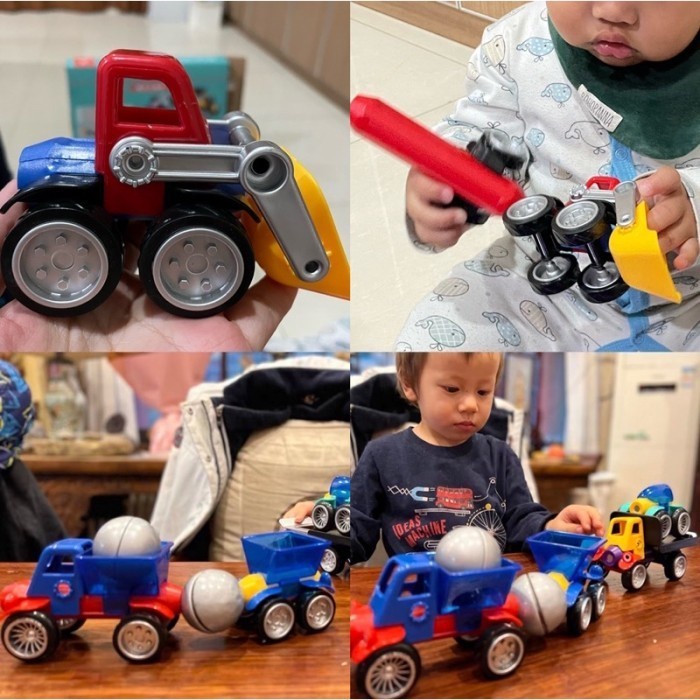 DIY MAGNETIC FIRE TRUCK ENGINEERING TRUCK LEGO MAGNET TRUK KONSTRUKSI TERBARU