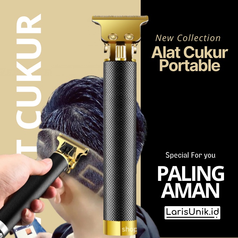 Alat Potong Rambut Hair Clipper Portable Alat Cukur Rambut Elektrik Tanpa Kabel Cukur Jenggot