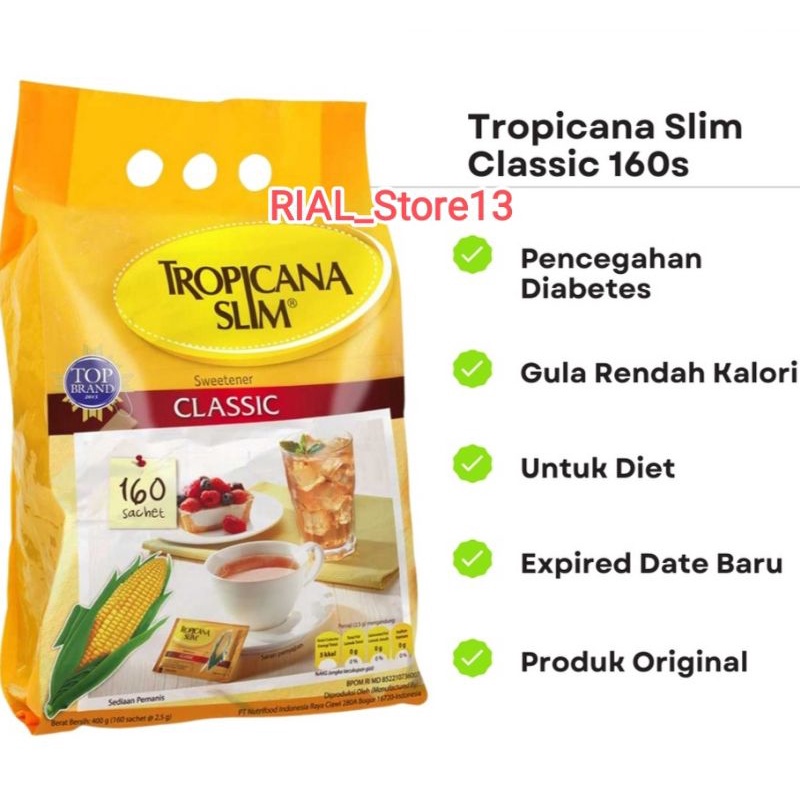 Gula TROPICANA SLIM CLASSIC 160 Sachet