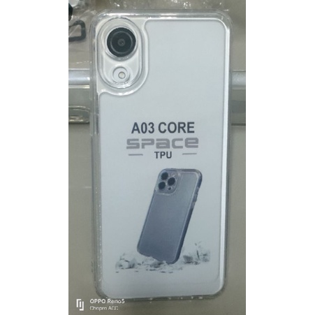 Softcase case slikon kondom bening type Hp Samsung A03 CORE clear bag SPACE TPU pelindung camera kamera