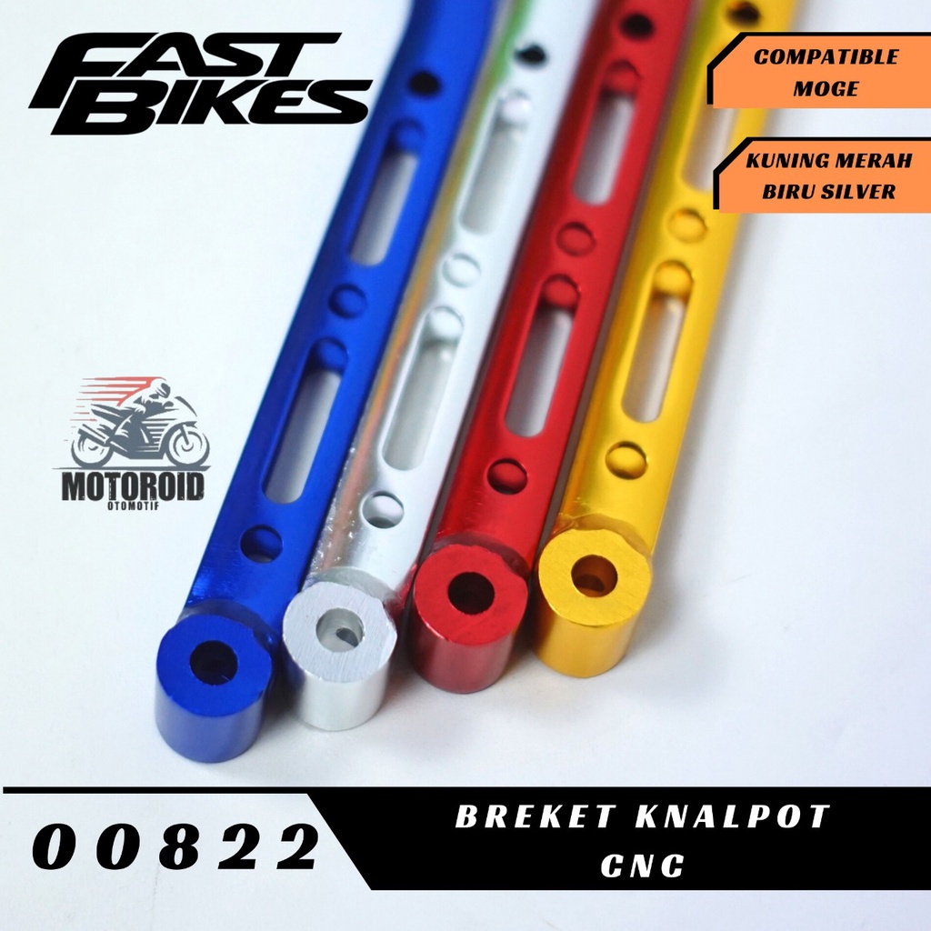 BREKET PANGKON FASTBIKES GANTUNGAN L KNALPOT NINJA CNC PANGKON GANTUNGAN KENALPOT MODEL L CNC