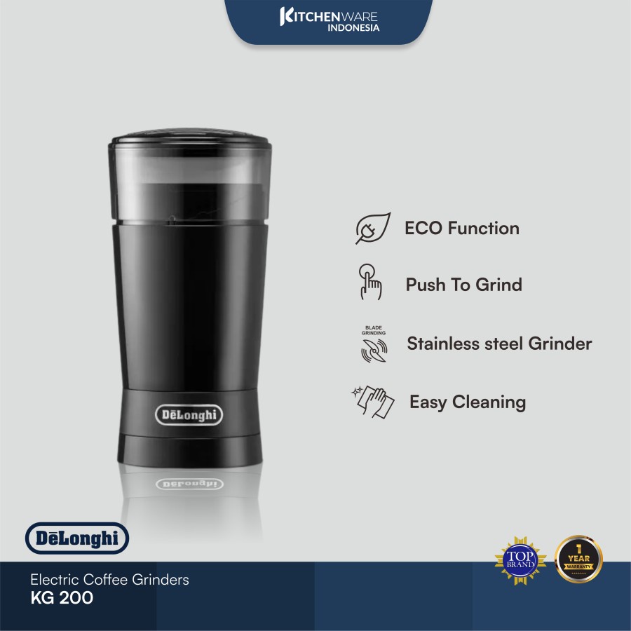 Delonghi KG200 One Push Coffee Grinder - Grinder / Penggiling Kopi KG 200