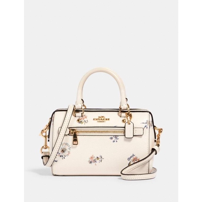 Tas COACH Micro Rowan Satchel Chalk Dandelion Floral Print