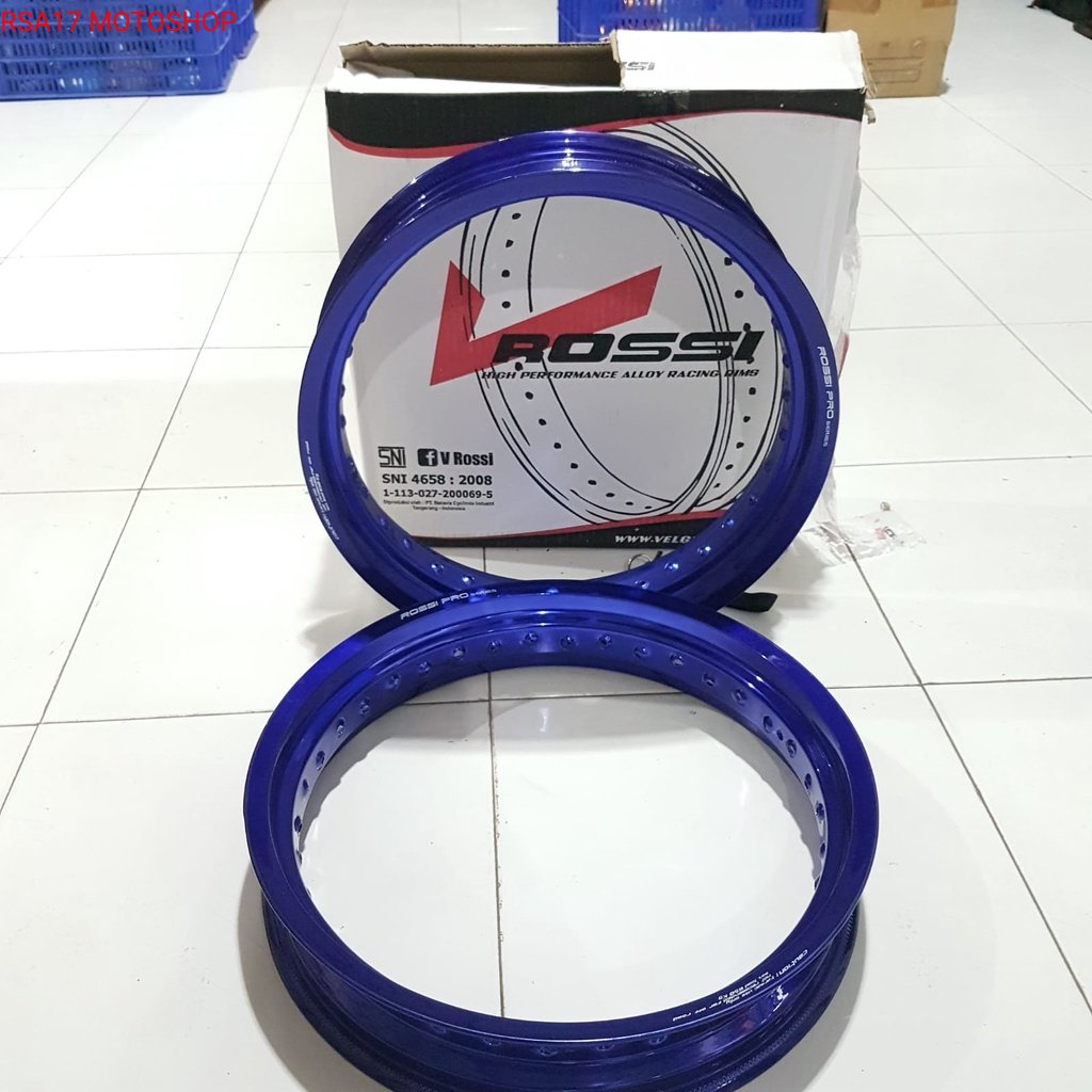 VELG ROSSI PRO 300 350 RING 17 BLUE ROSSI SUPER MOTTO