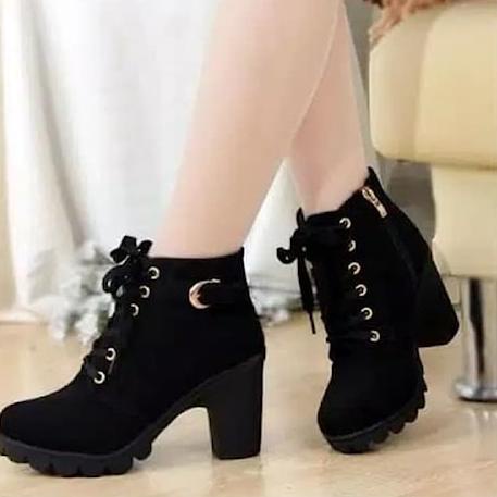 HARGA GROSIR Sepatu Spatu Seoatu Boots Boot Buts But Heels Hels Kerja Kondangan Pesta Hak 6cm Wanita