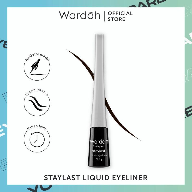 Wardah Eyexpert Staylast Liquid Eyeliner - Warna Intense dan Waterproof