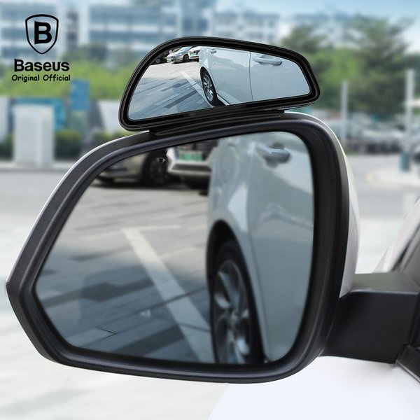 Baseus Original Large View Reversing Kaca Spion Cembung Tambahan Blind Spot Miror Car Mobil Mirror