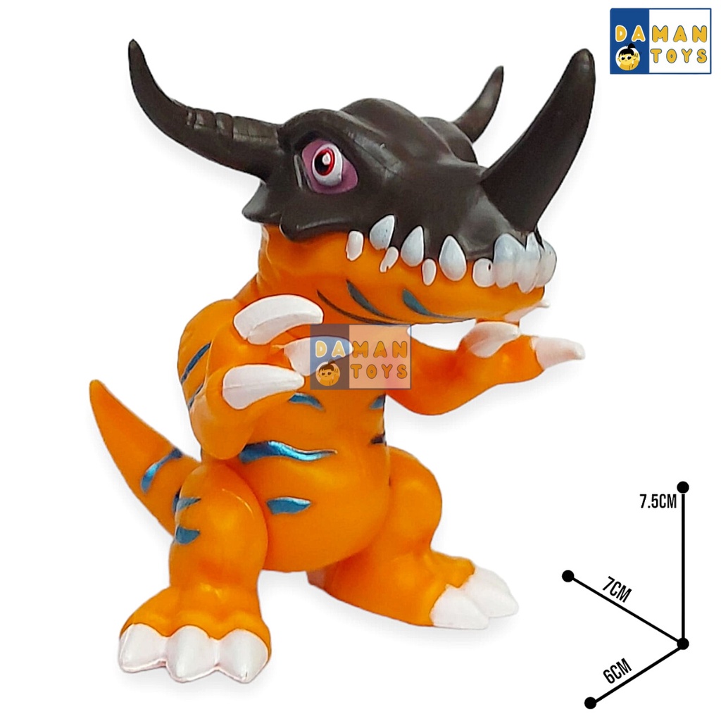 Figure Digimon Monster Agumon MetalGreymon Veemon Paildramon Tyrannomon set 6