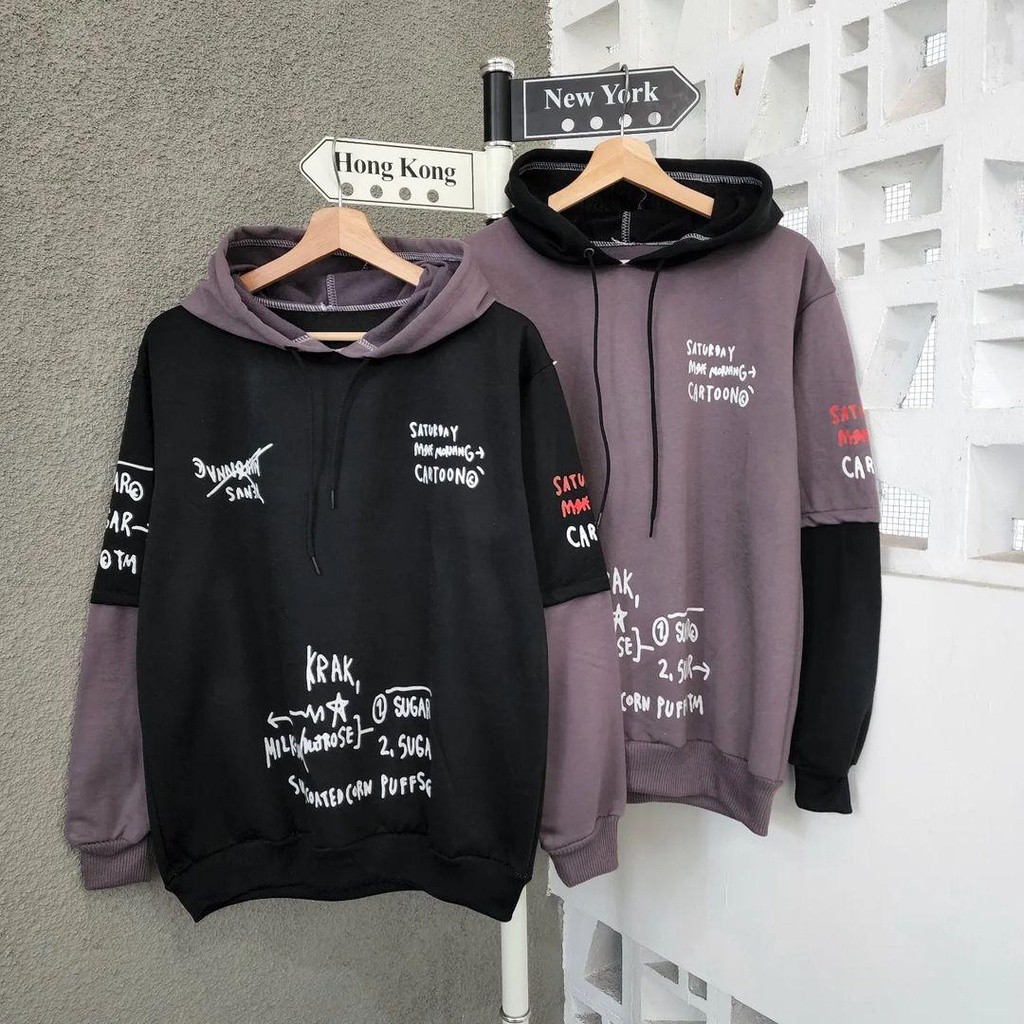 Hoodie Sweater SATURDAY COMBINE bisa untuk jaket pria/wanita