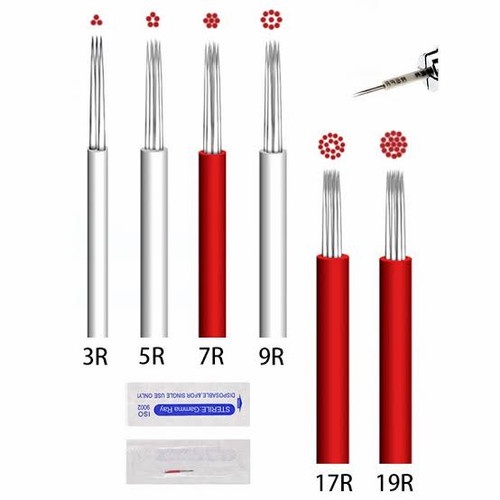 Jarum Misty 3R/5R/7R/21R microblading sulam alis misty powder