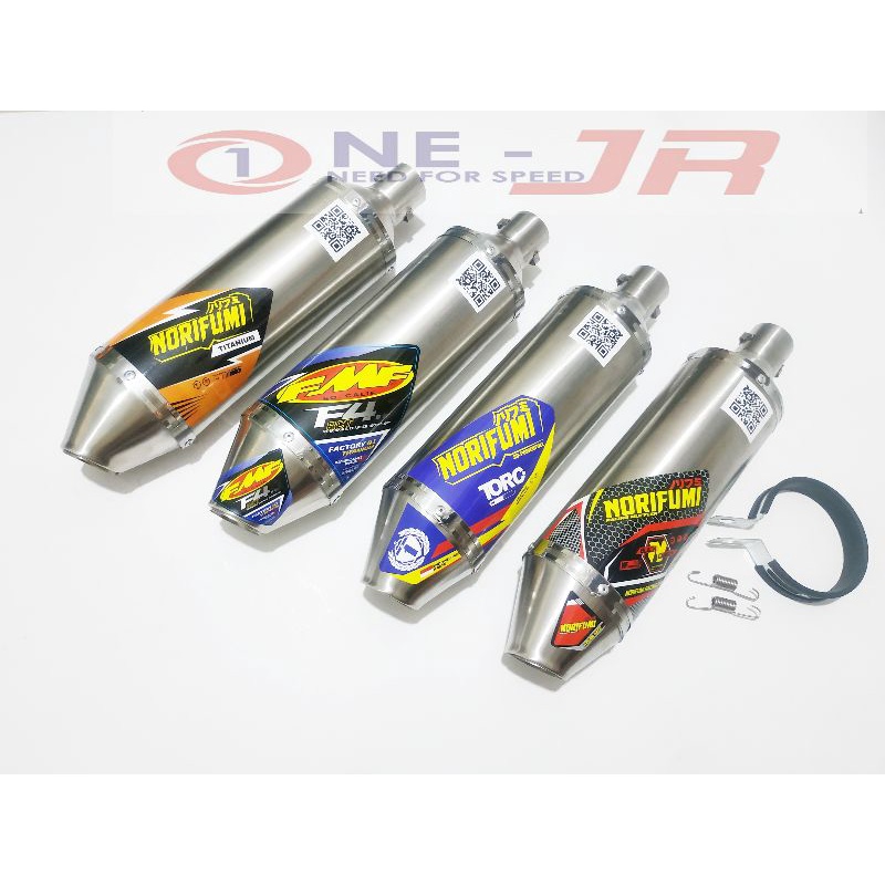NORIFUMI Silencer Tabung Knalpot Racing KLX CRF WR 155 D-Tracker