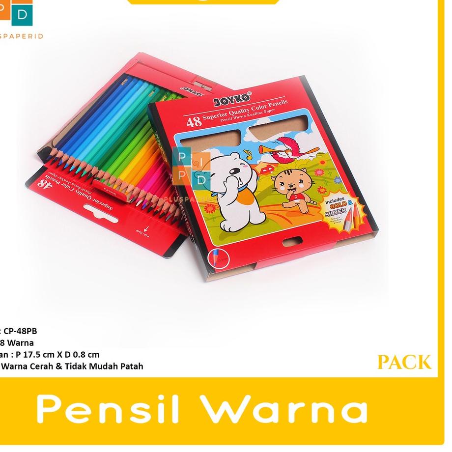 

Berkualitas ス JOYKO - Pensil Warna CP-48PB Pencil Color - Set