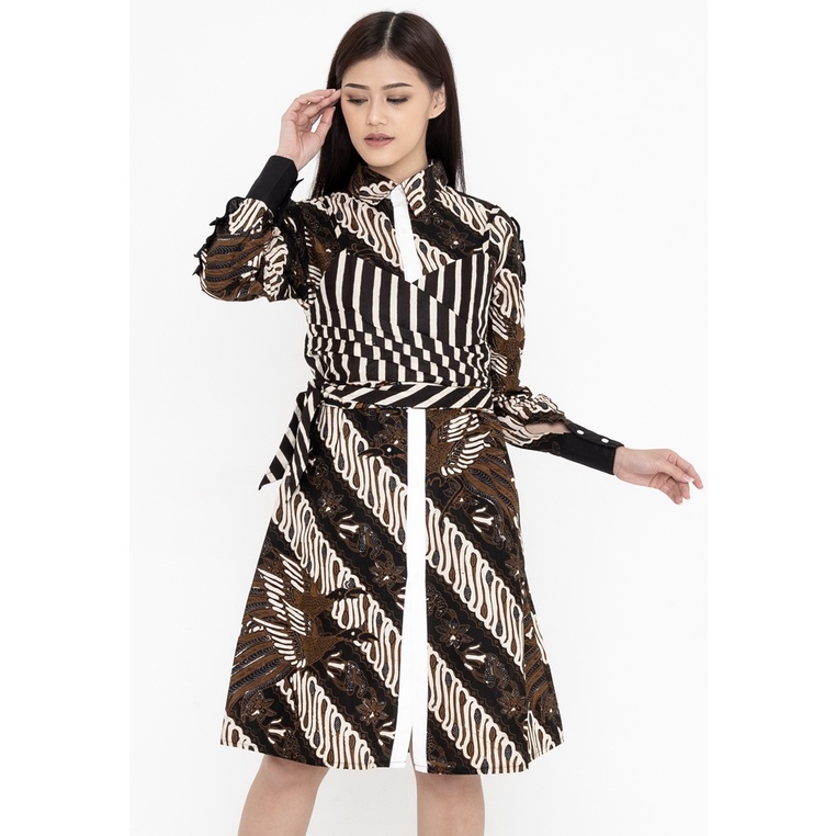 Dress Batik dengan Outer