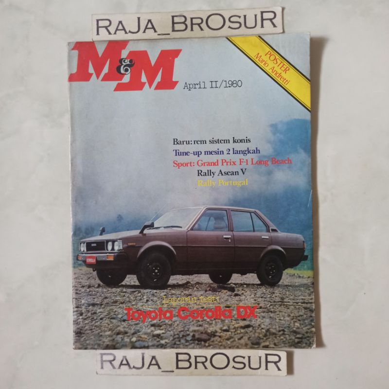 Majalah/Buku MM Mobil dan Motor April II 1980 Toyota Corolla DX KE70